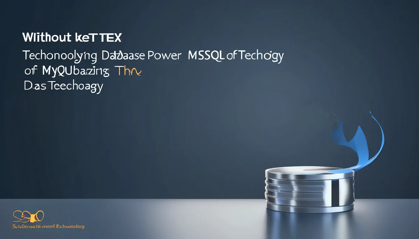 Unleashing the Power of MySQL Revolutionizing Database Technology